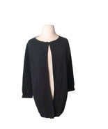 J. Crew Cardigan Women&#39;s Small Black Cotton  Knit Open Front Long Sleeve... - €22,84 EUR