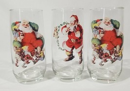 Vintage Santa Coca Cola Glasses (3) from Series 1 - $14.16 CAD