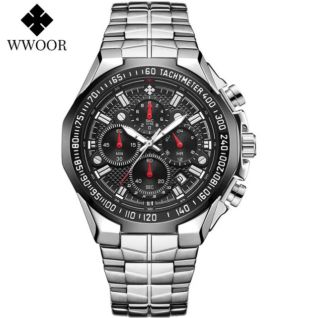 Men&#39;s Watch Top Brand Luxury Black Wrist Watch Fashion Sports Chronograp... - $36.45