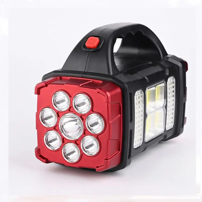 Powerful Solar LED Flashlight With COB Work Light 4 Gear USB Rechargeable Torch - £19.00 GBP+