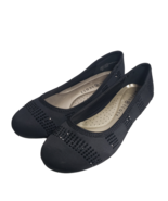 Karen Scott Womens Ralleigh Black Rhinestone Fabric Ballet Flats Shoes S... - £39.95 GBP