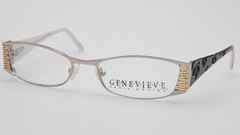 New Genevieve Boutique Mo Fiona Silver / Gold Eyeglasses Frame 52-17-135 B27mm - £27.40 GBP