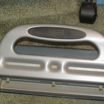 STAPLES 3 HOLE PUNCH GRAY, METAL (outside) - $15.84