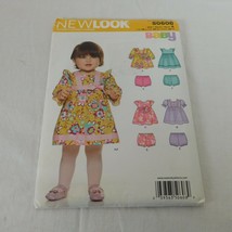 New Look S0608 Sewing Pattern Girls Baby Infant Dress Bloomers Size NB-L... - £6.17 GBP