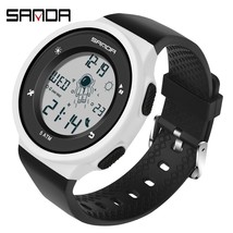 SANDA Digital Watch Men Sports Watches LED Luminous Wrist Watch Boy girl Electro - £29.21 GBP