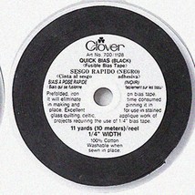 SpeedyStick Black Bias Tape, 1/4&quot; x 11 Yards - Quick Fusible Fabric Trim - $1,262.72 MXN