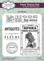 Creative Expressions Taylor Made Journals Clear Stamp 6&quot;X8&quot;-La Mode - £31.38 GBP