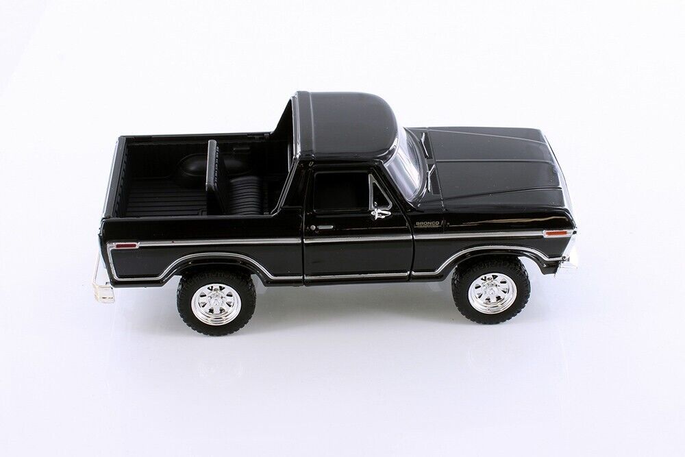 1978 Ford Bronco Pickup - BLACK - 1/24 Scale Diecast Model - Motormax w/ BOX Item image 4