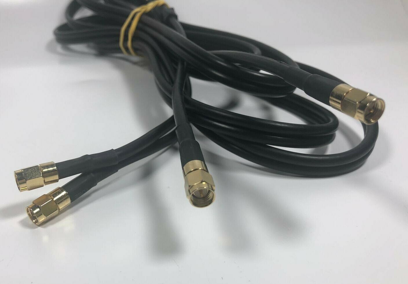 3M Long RF Fly Cable Coaxial Antenna TV Male to Male Extension GOLD-
sho... - $7.76