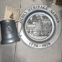 Wilton Pewter Plate Cup/Mug Berks Heritage Series Hopewell Furnace 1774-... - $19.80