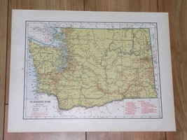 1943 Vintage Wwii Map Of Washington / West Virginia - £14.99 GBP