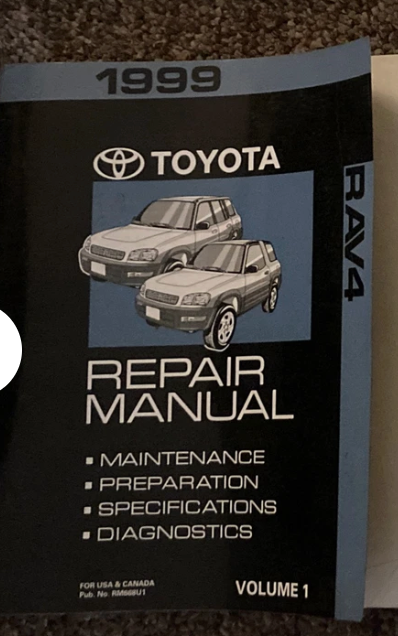 1999 Toyota RAV4 Service Repair Manual Volume 1 ONLY-
show original titl... - $35.01