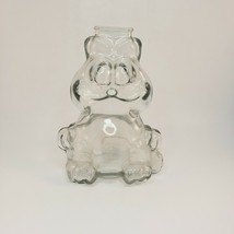Vintage 1970s Anchor Hocking GARFIELD Glass Penny Coin Piggy Bank - £13.21 GBP