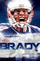 f New England Patriots 12x8in Metal Sign Tom Brady NFL Football Wall Decor - $34.67 CAD
