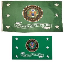 Wholesale Combo Set U.S. Army Served With Pride Green 3x5 3x5 Flag and Decal F - £7.84 GBP