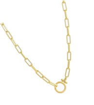 Women&#39;s Parker Paperclip Link Chain Necklace, - $237.88