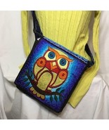 BOHO OWL CROSSBODY EMBROIDERY Bag Flap Closure New With Tags Adjustable ... - €28,42 EUR
