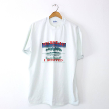 Vintage I Survived Hukelau 1990 T Shirt XL - £21.72 GBP