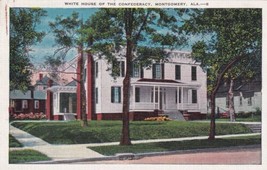 Montgomery Alabama AL First White House of the Confederacy 1939 Postcard... - £2.30 GBP