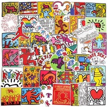 10/30/50PCS Keith Haring Waterproof Sticker for Decal Laptop Motorcycle Luggage  - £20.51 GBP