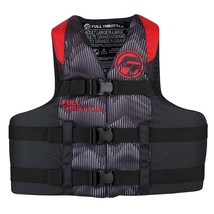 Full Throttle Adult Nylon Life Jacket - L/XL - Red/Black [112200-100-050-22] - £23.21 GBP