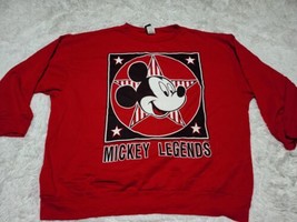 Mickey Mouse Legends Unlimited 3XL Crewneck Sweatshirt Disney VTG Made I... - £13.98 GBP