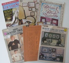 Cross Stitch 6 Book Mixed Lot Leisure Arts Notable Quotes - $6.42