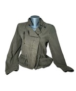 Lucky Brand Women&#39;s Army Green Olive Utility Jacket Field Size Medium  - £27.44 GBP