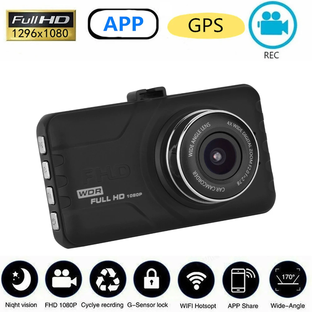 Car DVR WiFi Full HD 1080P Dash Cam Vehicle Camera Night Vision Drive Video - £35.61 GBP+