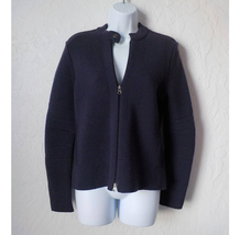 Etcetera Purple Wool Knit Jacket Full Zip Up Women sz Small Long Sleeves... - £27.24 GBP