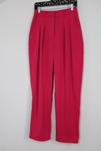 NWD Nasty Gal 6 Fuchsia Pink High Rise Pleated Wide Leg Pants - £22.44 GBP