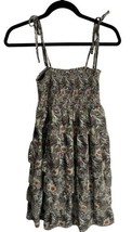 Liberty Of London Target Womens Sun Dress Peacock Feather Tiered Ruffle Small - £9.94 GBP