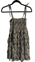 Liberty Of London Target Womens Sun Dress Peacock Feather Tiered Ruffle Small - £9.37 GBP