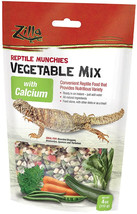 [Pack of 4] Zilla Reptile Munchies Vegetable Mix with Calcium 4 oz - £53.58 GBP