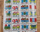 Christmas Greetings Stamp Block (24) 1967 - $4.74
