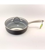GreenPan Lima Collection Ceramic Hard Anodized 3-QT Saute Pan  with Lid New - $1,252.12 MXN