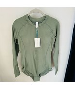 Sea Level Vesper Long Sleeve One-Piece Ribbed Toned Swimsuit, Size 10, S... - $138.79 CAD