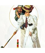 Wicket Thoughts Norman Rockwell 1979 Print From Memory Album Vtg Repro D... - $19.99