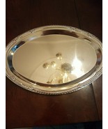 Oval Faux Silver Platter BRAND NEW-SHIPS SAME BUSINESS DAY - £7.97 GBP