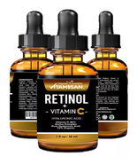 VITAMIN C SERUM 30% + E + RETINOL + HYALURONIC ACID (HA) Organic Anti-Aging - $40.92 CAD