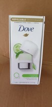 Dove Refillable Deodorant Stainless Steel Case + 1 Refill Cucumber &amp; Gre... - £8.96 GBP