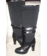 SIMONA BARBIERI TWIN SET Black knee high Boots sz 40 new  - $401.80 CAD