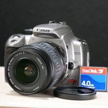 Canon Rebel XT DSLR Camera Kit Silver 8MP W 18-55mm Lens *TESTED* W 4GB ... - $56.42
