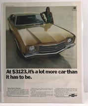 1970 Chevrolet Monte Carlo 350 HP V-8-Cost 3123-Original Magazine Ad - $7.87