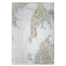 Betsy Drake Kent Island, MD Nautical Map Guest Towel - £27.37 GBP