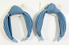 Hive and Co. Headbands Silky Sky Blue  Texture Knotted Twist Ribbed - £12.36 GBP