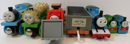 Thomas &amp; Friends 7 Toy Lot: Wooden &amp; Plastic - Percy, Thomas, Jack, S.C. Ruffey - £7.67 GBP