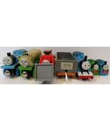 Thomas &amp; Friends 7 Toy Lot: Wooden &amp; Plastic - Percy, Thomas, Jack, S.C.... - $9.75