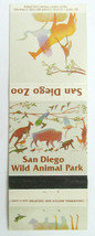 San Diego Wild Animal Park / Zoo - California 20 Strike Matchbook Cover - £1.37 GBP