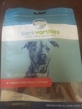 Barkworthies Odor-Free Bully Stick Treat, 6&quot; - £19.46 GBP